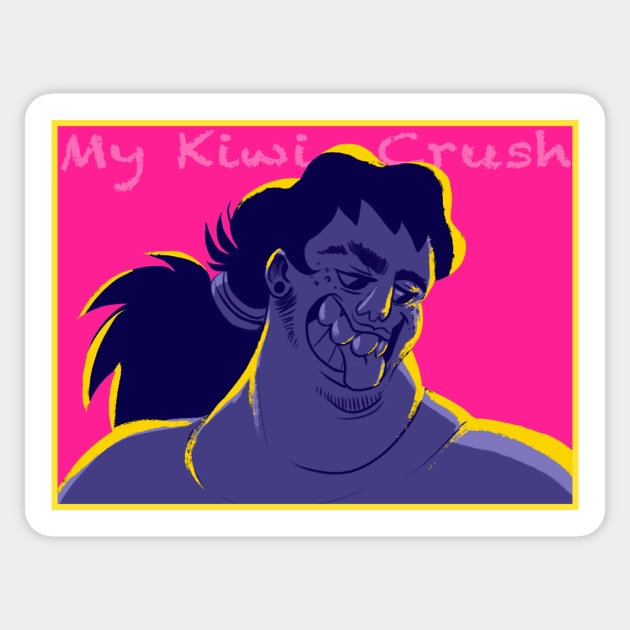 NEON Thomas - My Kiwi Crush Sticker by ProfessorBees